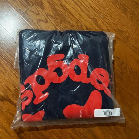 Sp5der 555 Beluga hoodie, ‘Navy’ - Picture 2 of 2